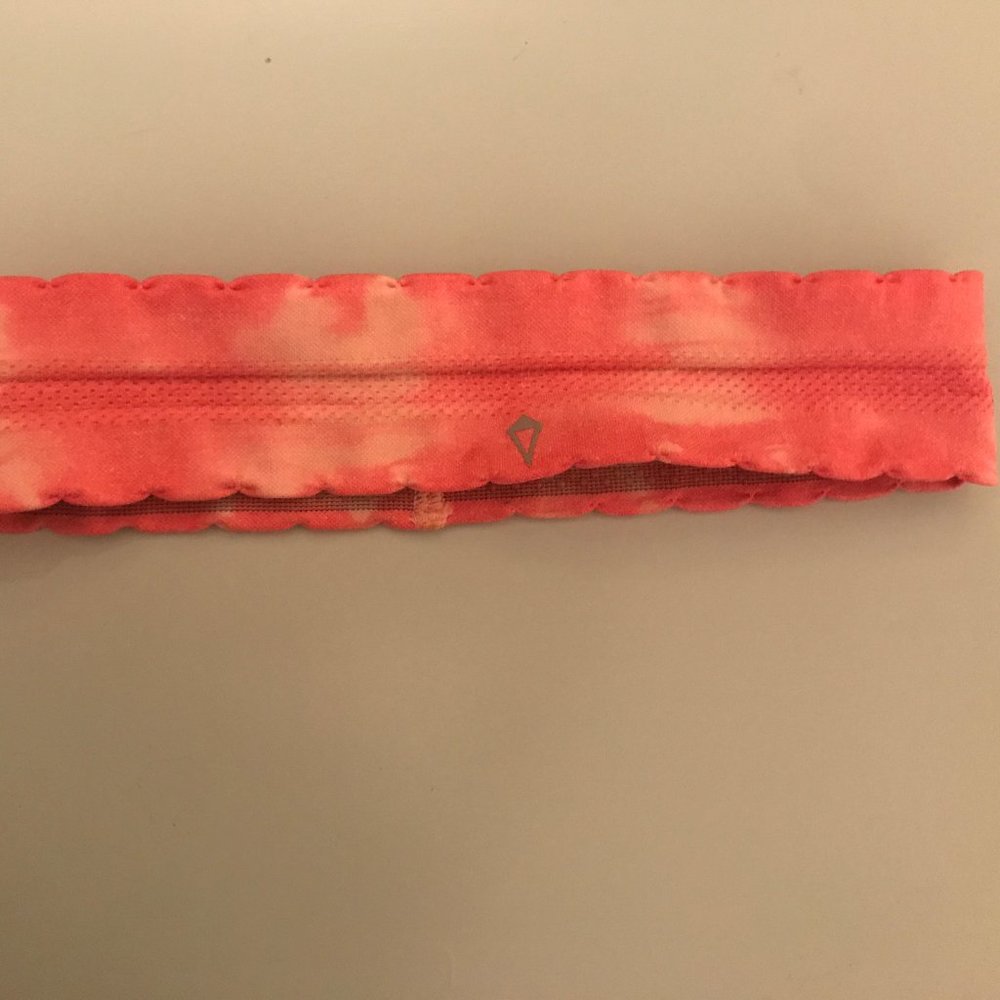 Pink and White Tye-dye Lululemon Ivivva headband